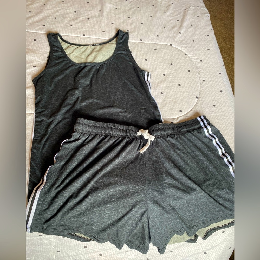 Grey Workout Matching Set